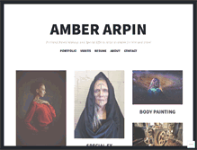Tablet Screenshot of amberarpin.com